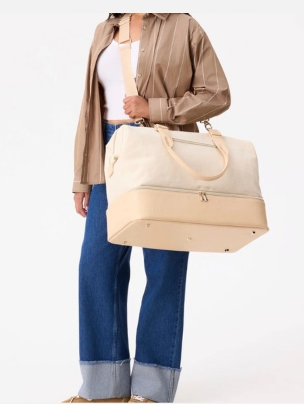 NWT Beis Weekender Bag Beige